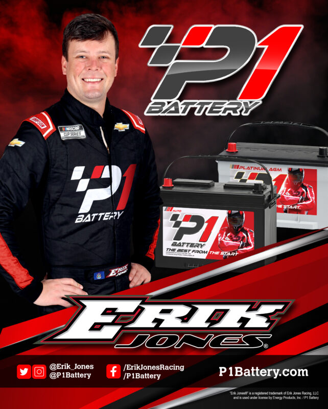 P1 Battery Erik Jones Racing Hero Card